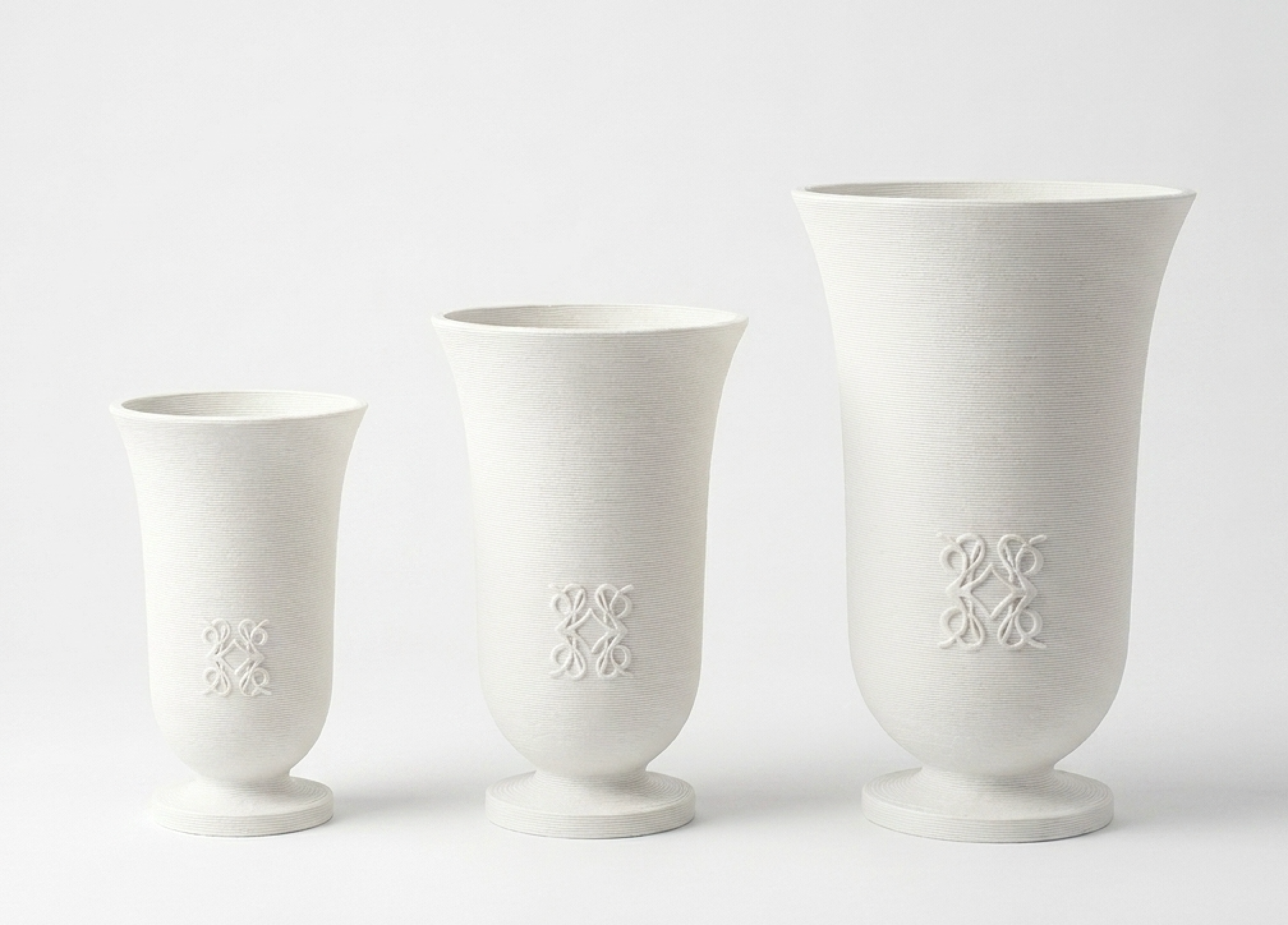 WHITE DÁMO VASE S